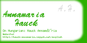 annamaria hauck business card